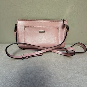 Ralph Lauren Pink Genuine Leather Crossbody Bag